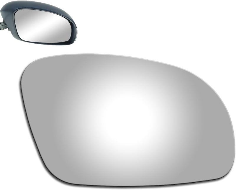 Adanz Mirror Glass Passenger Side Replacement fit for Volkswagen Beetle vw 2001 2002 2003 2004 2005 2006 2007 2008 2009 2010 - Image 2